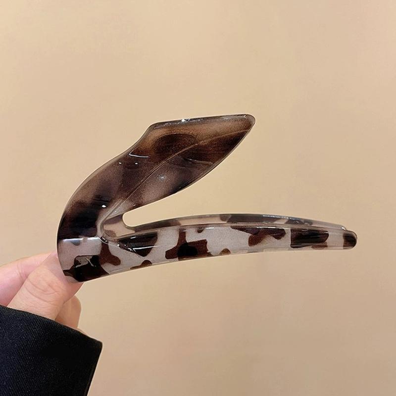 Pinza de Garra para el Cabello con Letras Z para Mujer Pinza Geométrica de Arco Pinzas para el Cabello Pinza Simple Vintage Accesorios Elegantes para el Cabello para Mujer