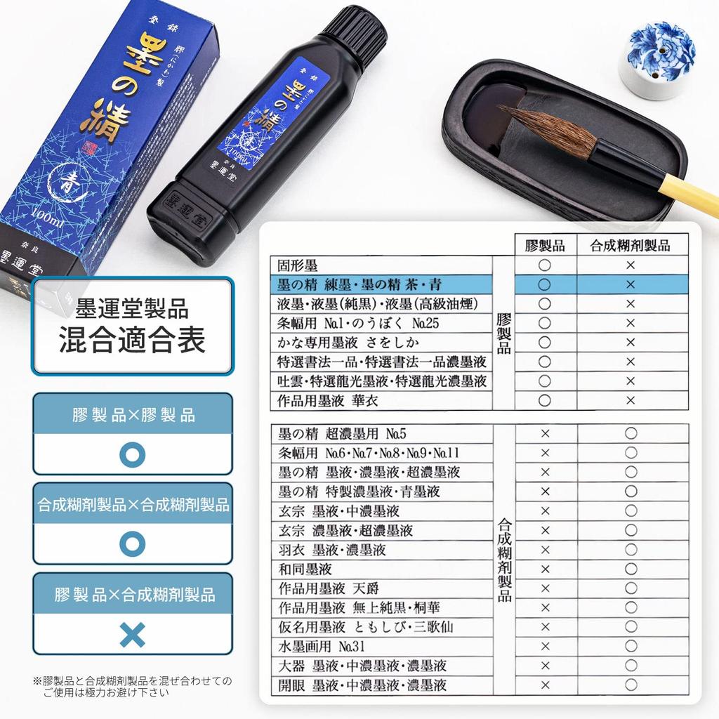 Calligraphy Ink Bokuundo Sumiundo Sumi no Sei Blue 100 ml 12920
