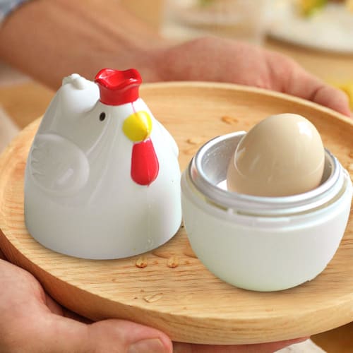 Kosesater Boiled Egg Maker, Microwave Egg Poacher, Boiled Eggs, Microwave Egg Cooker, Cute and Stylish Kitchen Tool for Quick and Easy Cooking