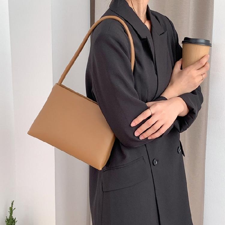 Lady Purse Simple Fashion Carrying Bag Underarm Bag Versatile Shoulder Bags