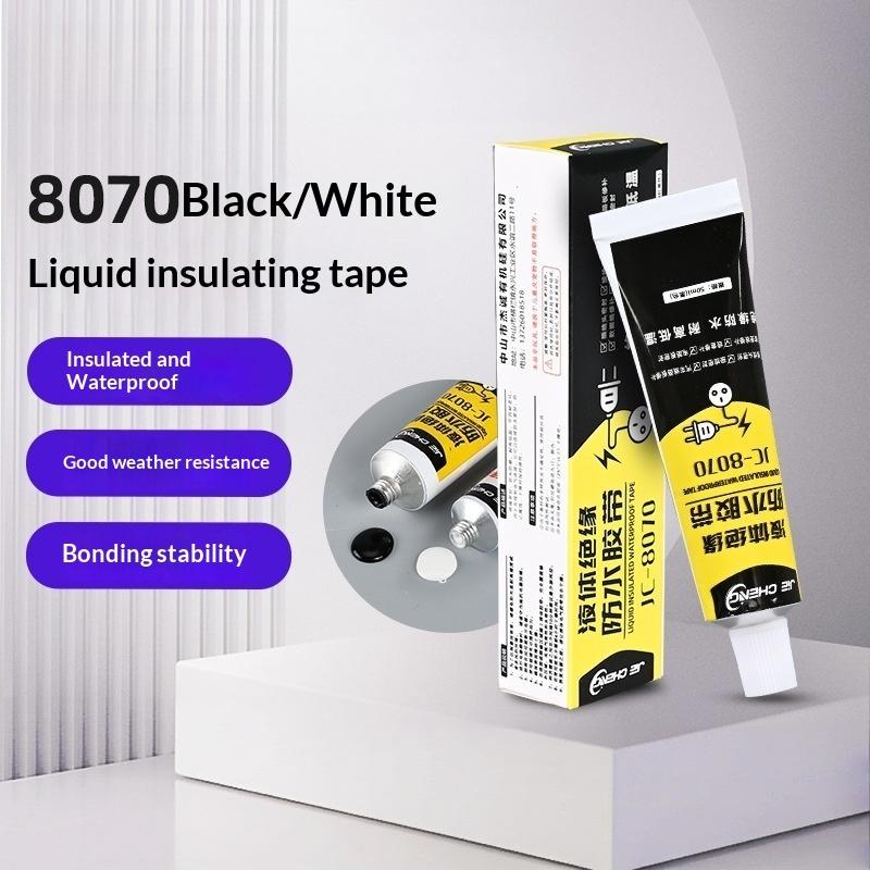 Liquid Insulation Waterproof Adhesive Glue Tough Long-lasting Sealant 30/50ml for Outdoor Wire Joint Sealing