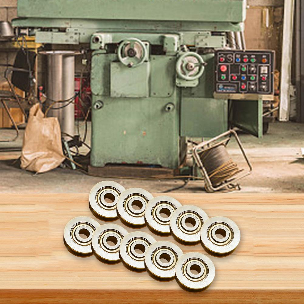 10PCS V623ZZ Sliding Rollers Bearing Groove Round Bottom Track Pulley Bearing for Carbon Steel Equipment Parts