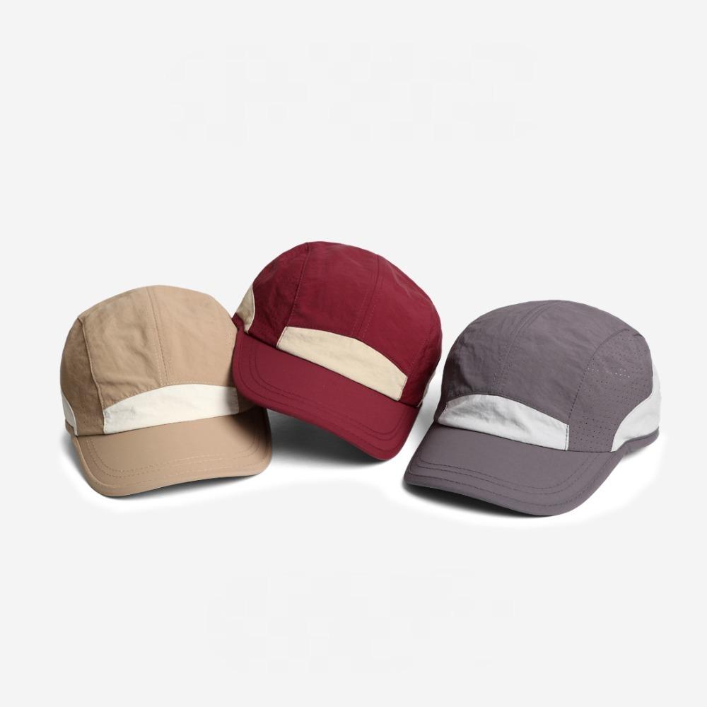 Summer Solid Quick Dry Baseball Cap For Men Breathable Lightweight Outdoor Sports Camping Hiking Cap Color Block Thin Fabric