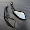 Black Motorcycle Pair Rear View Mirrors For Kawasaki Z1000 Z 1000 2014-2021