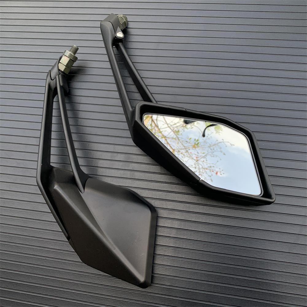Black Motorcycle Pair Rear View Mirrors For Kawasaki Z1000 Z 1000 2014-2021