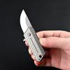 NEW Titanium Alloy Folding Knife D2 Blade Outdoor Camping Unboxing Portable High Hardness Kitchen Folding Knife