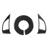 3pcs Cover Trim Anti-corrosion Black Stylish Decor