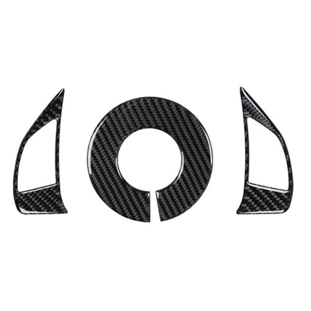 3pcs Cover Trim Anti-corrosion Black Stylish Decor
