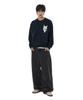 OHY Wavy Logo Knit - Navy