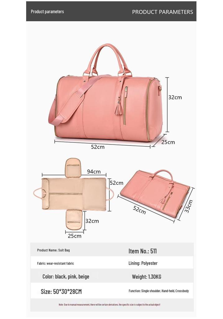 Large Capacity Foldable Travel Handbag - Perfect for Commutes and Short Trips