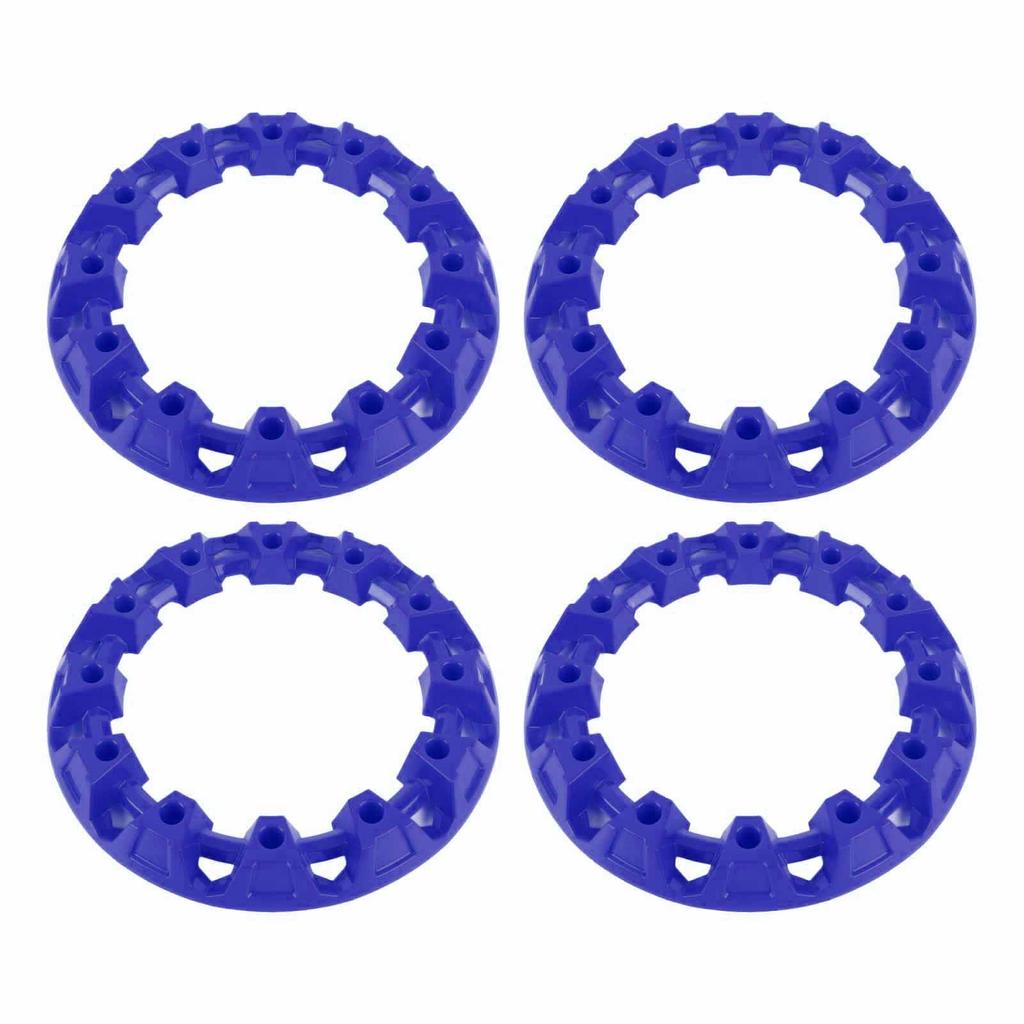 4 Stück 10 Zoll ATV Radzierblende Nabenabdeckung Dekoration Felgenkappe Kunststoff Kratzfest Sportliche Optik für Go-Kart