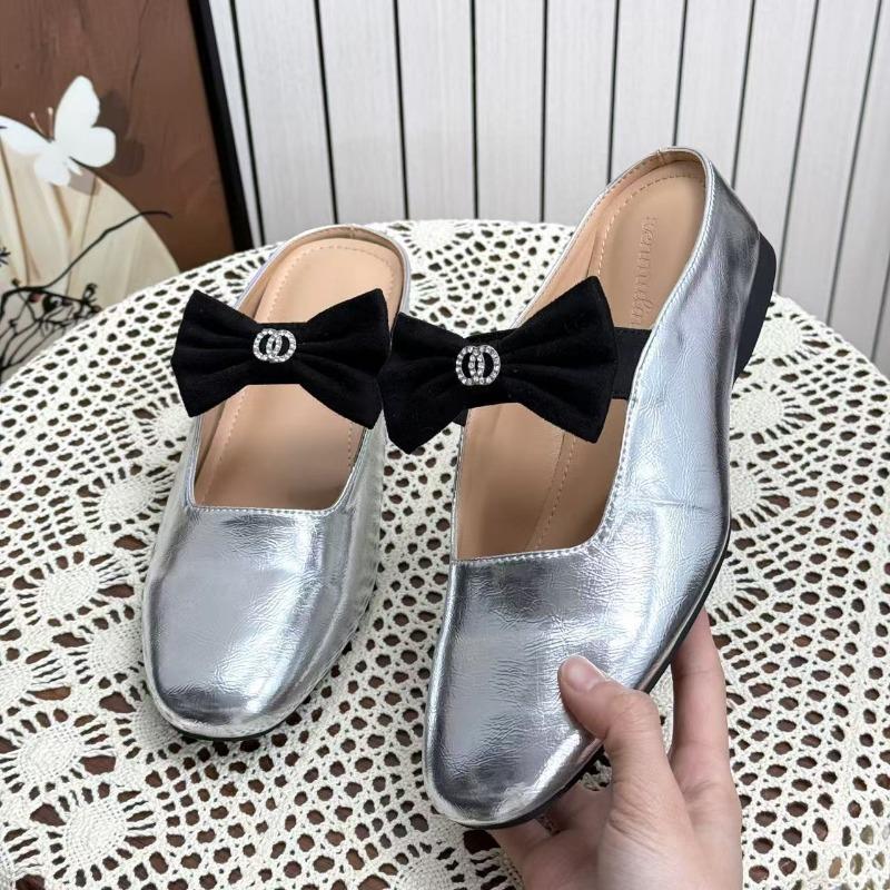 

Inner heightening rhinestone bag head half slippers women s new spring and summer nude sexy pointed sandals 34 серебряный