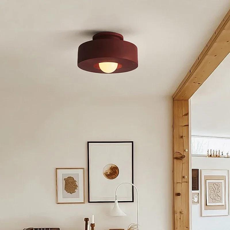 Nordic LED Resin Ceiling Light Decorative Lamp For Living Room Hallway Aisle Bedroom Cloakroom Study Dining Room Indoor Lighting