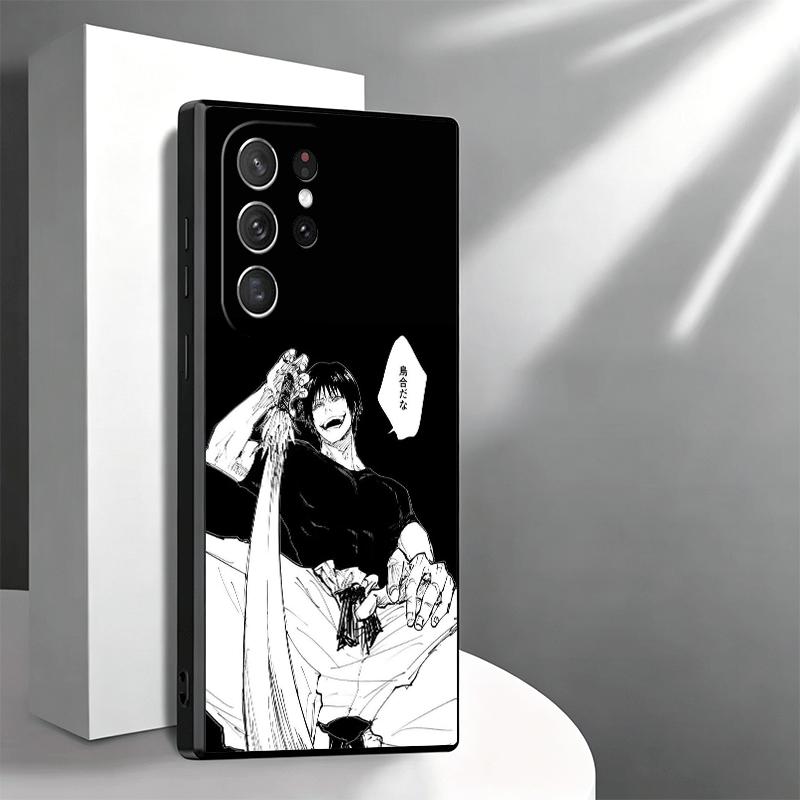 Anime Fushiguro Toji JUJUSU Soft Phone Case for Samsung Galaxy S26 S25 Edge S24 Ultra S23 Plus S22 S21 FE S20 Black Cover Back S