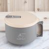 Stainless Steel Large Capacity Noodle Bowl with Lid for Dormitory Students - Drainable - Food Grade Material