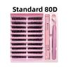 3D Mink Effect Cluster Lashes 8-16mm Volume Lash New Faux Mink Eyelashes  for Women