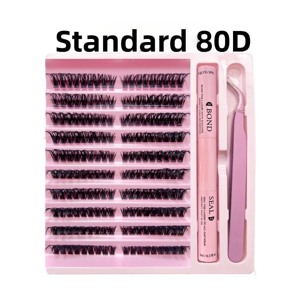 3D Mink Effect Cluster Lashes 8-16mm Volume Lash New Faux Mink Eyelashes for Women