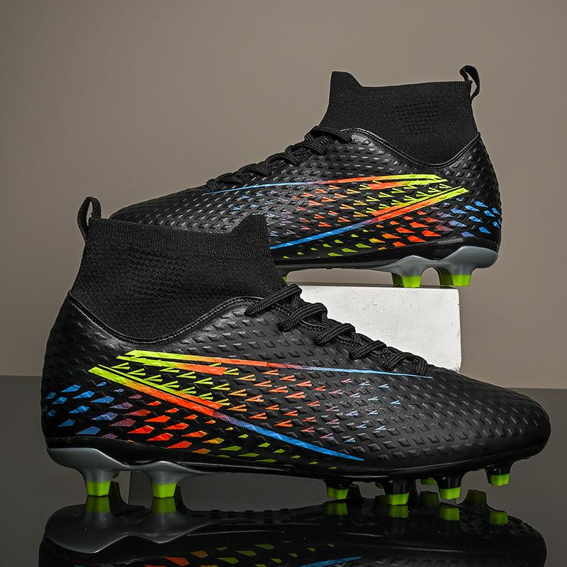 New High-top AG Long Nails TF Broken Nails Outdoor Students Adult Grass Game Training Football Shoes In Stock