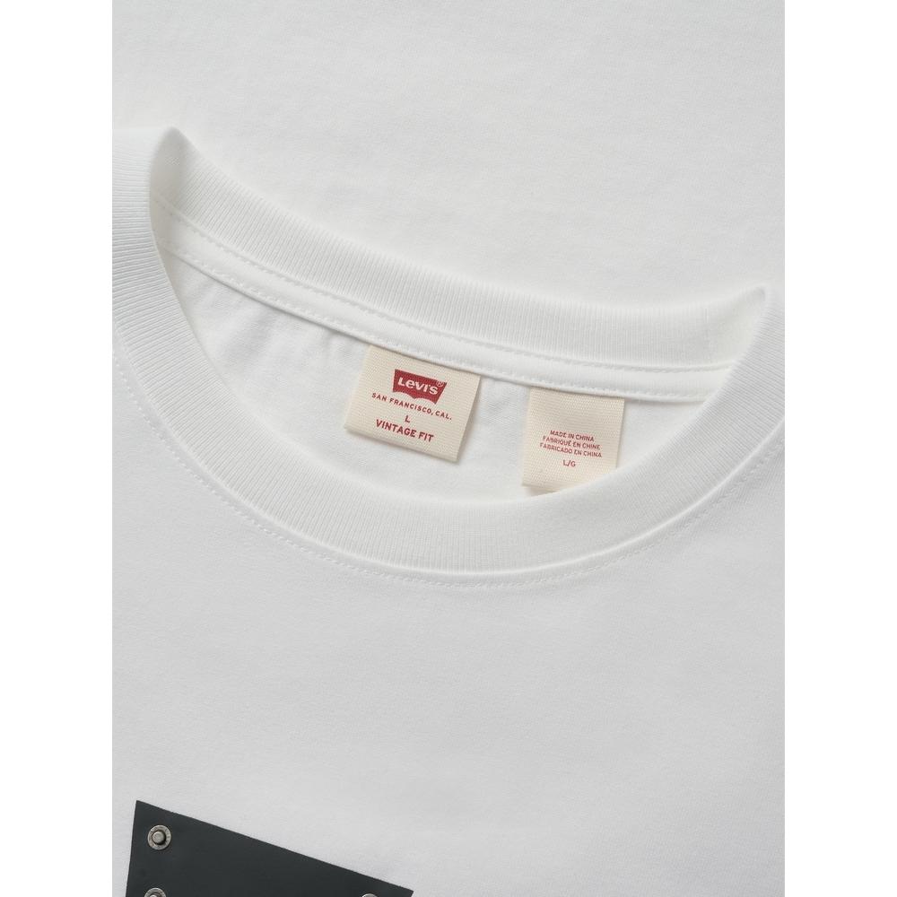 Levi's T-Shirts Men's White Crew Neck Moderate Straight Fit 002X5-0001