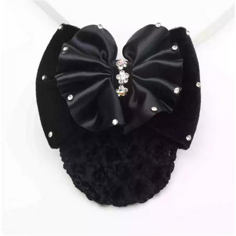 Korean Style Professional Bow Hair Net Clip