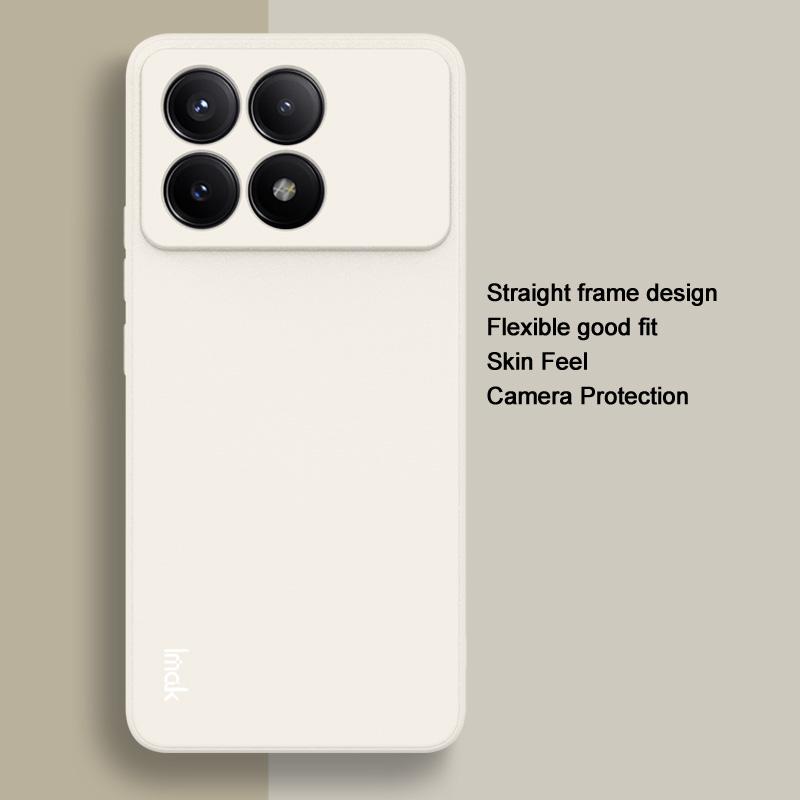 

IMAK UC-4 Series for Xiaomi Poco F6 Pro 5G/Redmi K70 5G/K70 Pro 5G TPU Case Scratch-Resistant Straight Edge Phone Shell White