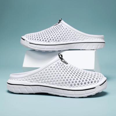 Men Shoes 2025 Beach Slippers Unisex Hollow Out Casual Women Beach Sandal Flip Flops Shoes Non-slip Size 36-45 Mens Slippers