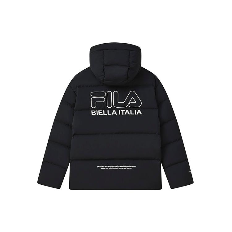 FILA Down Jacket Unisex Jet Black (Unisex) Down Jackets F11U249902F BK