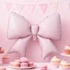 Cute Multi-purpose Bow Balloon Large Size Ins Style Matte Balloon Lightweight Striped Balloon Photo Props