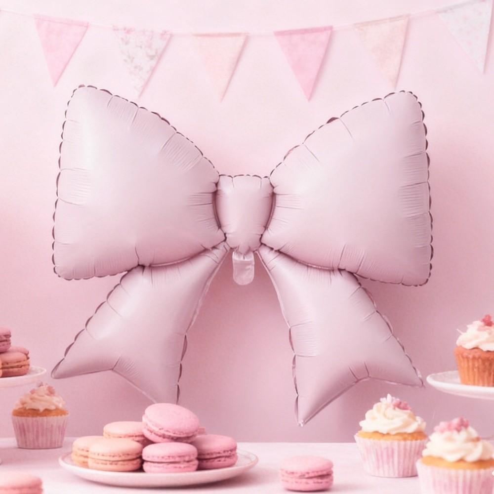 Cute Multi-purpose Bow Balloon Large Size Ins Style Matte Balloon Lightweight Striped Balloon Photo Props