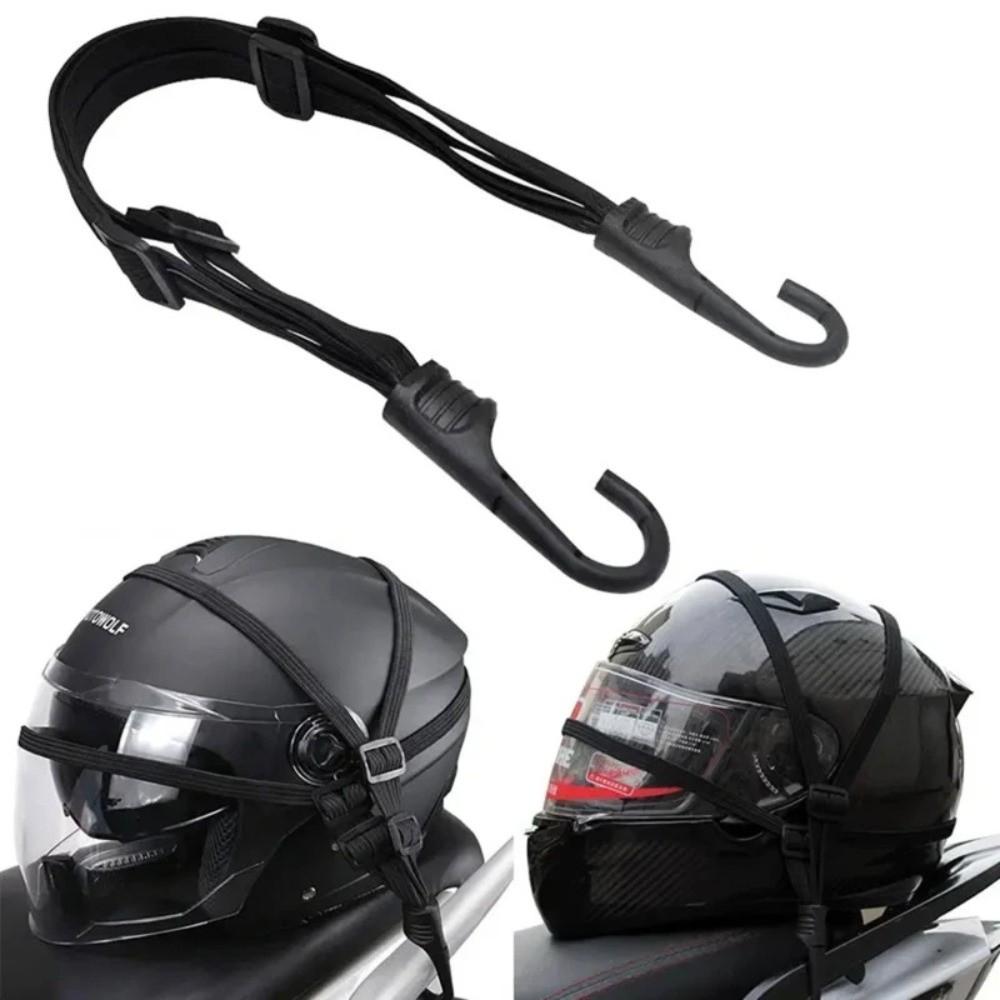 with 2 Hooks Helmet Fixed Strap High-Elasticity Helmet Tie Down Strap Durable Helmet Rope