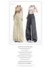 2026 Women's Korean Style Loose Casual Pants - Trendy, Versatile Spring/Summer Drop-Weight Straight Leg Cargo Pants.