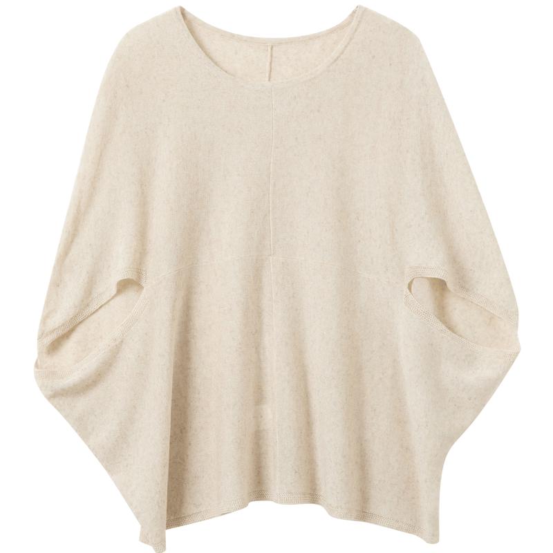 Sancai Linen Blend Batwing Knit Cardigan