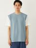 Ships Colors Men's Faux Layered T-Shirt, Light Blue, XL, 212100008
