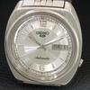 GENUINE VINTAGE SEIKO 5 AUTOMATIC 7019A JAPAN MENS SILVER DIAL WATCH a709190-1