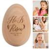 2Pcs Musical Easter Egg Shaker Wood Egg Shakers Musical Shaker Easter Basket Stuffers Gifts for Kids Boys Girls