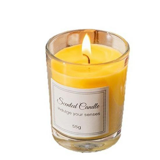 Soy Wax Creative Aromatherapy Candle in Transparent Glass Jar - 12 Scents