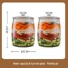 Glass Food-Grade Kimchi Jar for Pickling, Sauerkraut, and Vegetables - Wide-Mouth, Thickened Glass, Sealed for Home Use