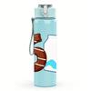 1PC Number Six Milk Bottle Combo Print 750ml Color Plastic Water Bottle Leakproof Flip Straw Lid For Sports Office Home Use