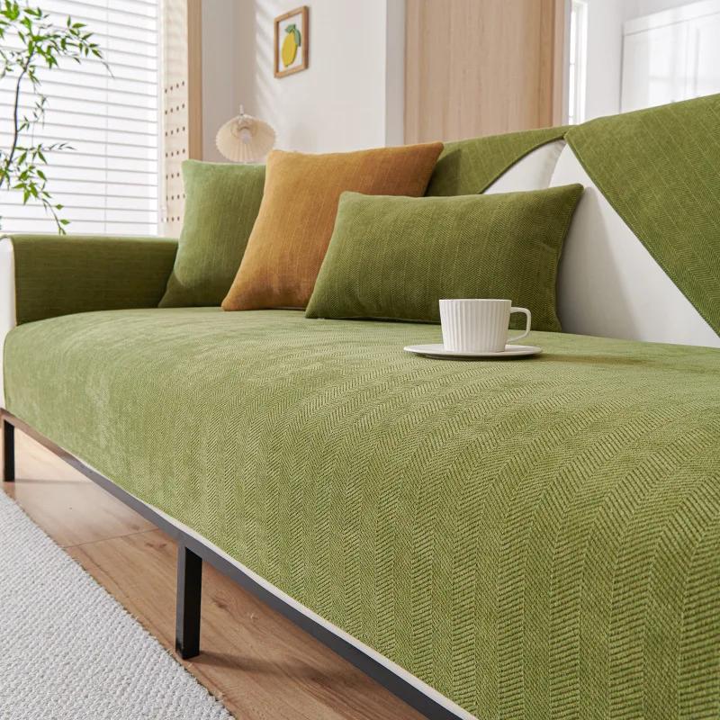 

Водонепроницаемый чехол для дивана из шенилла, универсальный нескользящий чехол для дивана, полотенце, защитные коврики для дивана для украшения гостиной, подушка для дивана 90x70