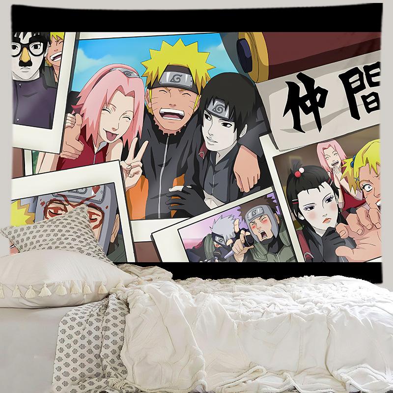 Anime Background Cloth Bedroom Decoration Cloth Living Room Hanging Cloth Printed Wall Cloth Hanging Blanket