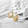 PAULBRIAL PYBE0137 (YG) Square One-Touch Earrings