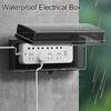 1 Pc Lockable Socket Cover, Extension Cord Box With 4/8 Outlets, Outdoor Outlet Rainproof Cover, Electrical Appliances Tools