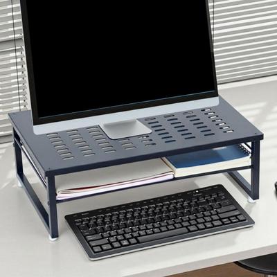 Support Élévateur Rangement Organisateur Accessoires de Bureau 2 Niveaux pour Imprimante Appartements