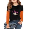 Girls Long Sleeve Halloween Day T Shirts Kids Fall Tops Crewneck Basic Tees 2-11Y