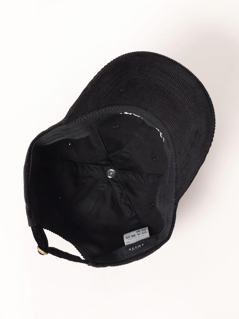 Beams Heart Men's Corduroy Emblem Baseball Cap, Black/Free