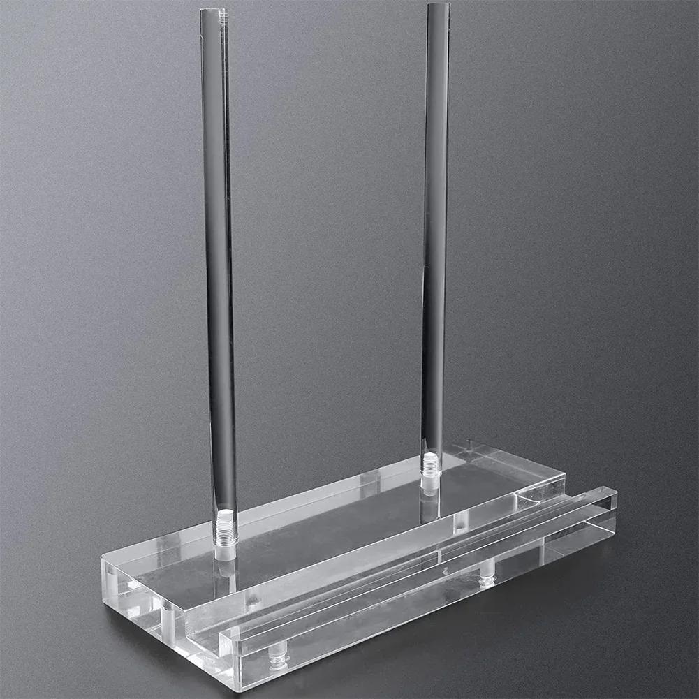 Compact Clear Acrylic Display Stand for Desktop For Photos Art and Books Holder with Stable Base 78 by 35 by 78 Inches