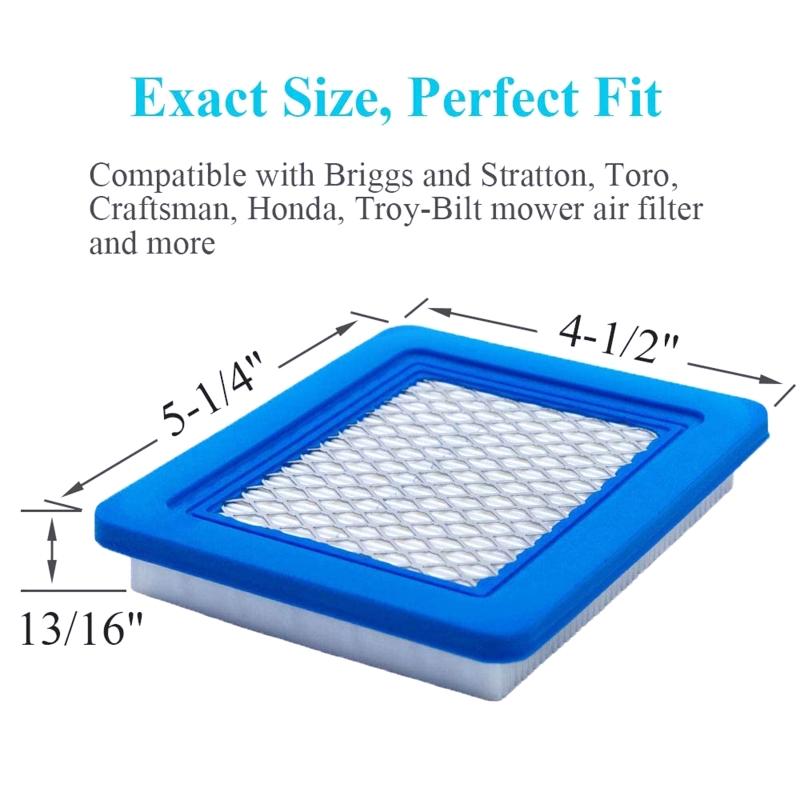 Air Filter Easy Installation Air Filter Durable Lawn Mower Spare Parts
