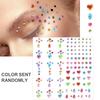 3D Strass Gezichtstattoo Stickers Voor Festival Glitter Make-up Sieraden Sticker Op Gezicht Kristallen Edelstenen Juwelen Diamanten Decoratie