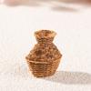4pcs Miniature Woven Basket, Model House Accessories, Miniature Willow Basket for Crafts, Miniature House Furniture Set