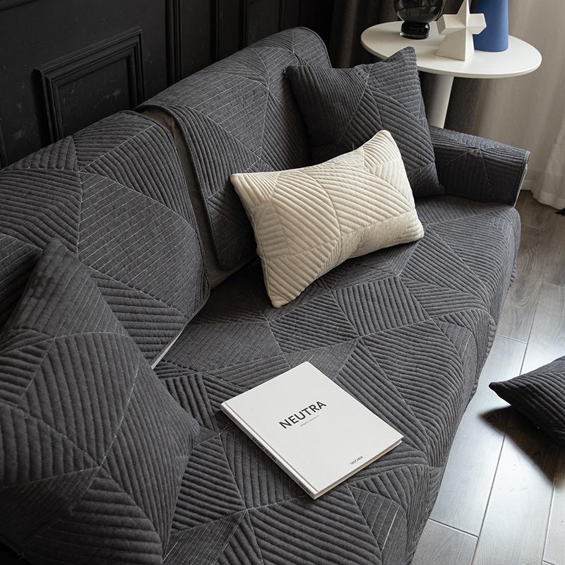 

Чехол для дивана из шенилла, подушка из всесезонной противоскользящей ткани, подушка для дивана, простой чехол для полотенца для дивана в гостиной 70*70cm